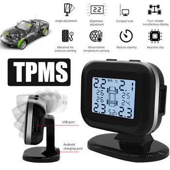 Vehemo PSSS USB Padangų Slėgio Monitorius Tmps Daviklis Stabdžių-Sprogimo Stabili Automobilių