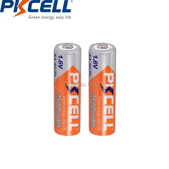 12PCS PKCELL ni zn aa 2500mWh baterija 1.6 V NI-ZN AA įkraunamas baterijas, Galinga Baterija skaitmeninis fotoaparatas