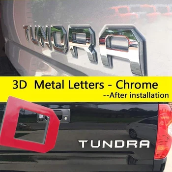 Specialių 3D Bagažinės Įdėkite 3D Metalo Laiškai Toyota Tundra-2019 - (Ne Lipdukas Lipdukas)
