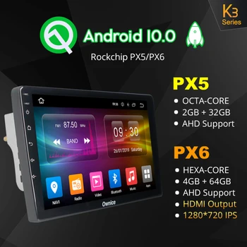 6G+128G Ownice Android 10.0 Automobilio Radijo Grotuvas GPS Navi 