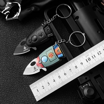 Nauja siunta Mini Pocket Rocket Sulankstomas Peilis Keychain CS Go Peiliai Medžioklei Karinius Peilius, Ginklus Išgyvenimo Įrankis Vyras Moteris