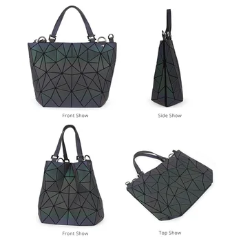 Moterų Pečių Krepšiai, 3 Vnt Prabangos Dizaineris Geometrinis Lankstymo Crossbody Maišelį Moterų Piniginės Ir Rankinės Ponios Šviesos Tote Bag