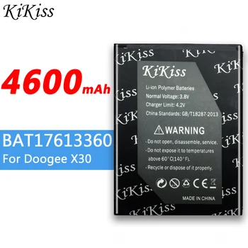 Didelės Talpos Už DOOGEE X30 4600mAh Bateriją BAT17613360 4600mAh Mobiliojo Telefono Li-jonų Polimerų Baterija, Didelis Energijos DOOGEE X30