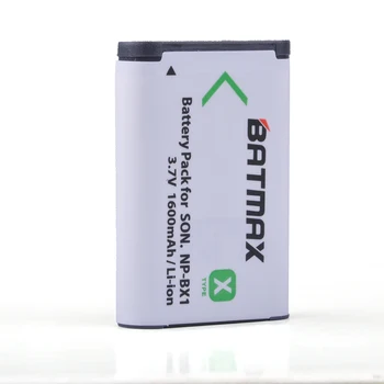 Batmax 3pcs Bateria NP-BX1 NPBX1 np bx1 Baterija+Dual USB Įkroviklio Sony HDR-AS100v AS30 DSC-RX100 HX400 WX350 Fotoaparatas
