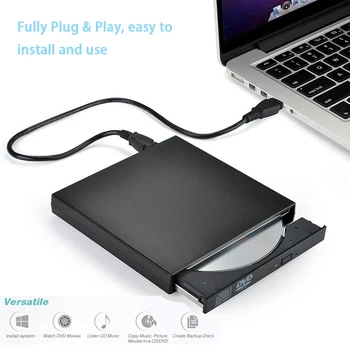 ABS USB 2.0 Plug & Play Ratai Išorės DVD Combo, CD-RW įrašymo įrenginys CD+-RW DVD ROM Portatil Lector DVD Externo Nešiojamas KOMPIUTERIS