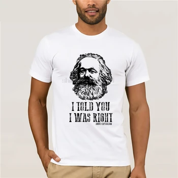 Karlo Marxo Kapitalizmo Komunizmo Marškinėliai Medvilnė, Socializmas Marksizmo Naujovė Kietas Viršūnes Vyrai Trumpas Rankovės Marškinėliai Tekstas