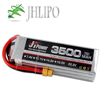 JH Lipo Baterija 3500mAh 75C/225C 2S 7.4 V 3S 11.1 V 4S 14.8 V 5S 18.5 V 6S 22.2 V Aukštas Lygis, Ličio Polimero Baterijų RC Valtis Automobilių