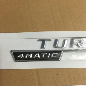 2vnt/daug 4MATIC TURBO Ženklelis Emblema Automobilių kėbulo lipdukas Mercedes Benz Amg w117 cla45 w205 c63 w212 e63 w207 w176 a45 x156 gla45