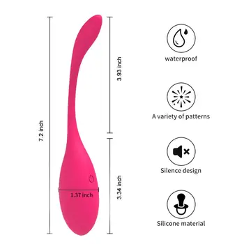 Silikoninis Vibratorius APP Belaidžio Nuotolinio G-taško Masažą Klitorio Stimuliatorius Kegel Kamuolys Vibruojantis Kiaušinis Suaugusiųjų Žaidimai Sekso Žaislai Moterims