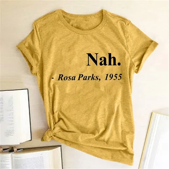 Lygių Teisių Šūkis Moterų Marškinėliai Uždaryti.Rosa Parks,1955 Laiškas Išspausdintas Tshrits Trumpas Rankovės Hipster Streetwear Grafinis Tees Viršūnės
