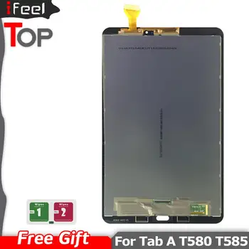 IFEEL Bandymo Asamblėjos Skydelio Remontas Samsung GALAXY Tab 10.1 T580 WiFi T585 3G Jutikliai, LCD Ekranas Jutiklinis Ekranas skaitmeninis keitiklis