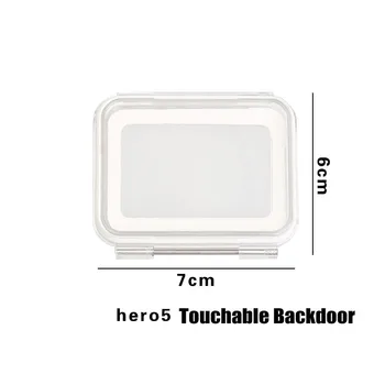 Vandeniui Korpusas Atveju Galinio Dangčio galinės Durys Liečiamų Touch Backdoor LCD Ekranas Go pro Hero 5 6 7 Juodas Priedai