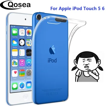 10vnt Skaidrus, Minkštos TPU Dėklai Apple iPod Touch 5 6 7 Atveju Silikono Aišku, Apsauginės iPod Touch 5 6 7 Atgal 