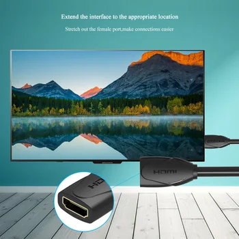 Paj HDMI Kabelis-prailgintojas vyrų ir moterų 1M/2M/3M/5M HDMI 4K 3D 1.4 v HDMI Pratęstas Kabelis HD TV LCD Nešiojamas PS3 Projektorius