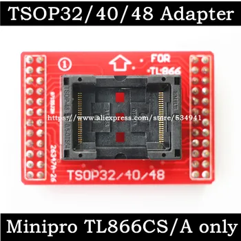 Originalus Adapterius TSOP32 TSOP40 TSOP48 adapterio lizdas tik MiniPro TL866 TL866A TL866CS TL866ii Plus Universalus Programuotojas