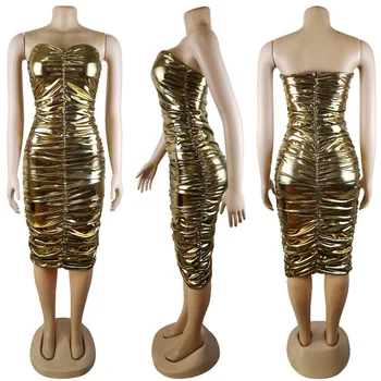 Seksualus Stebėjimo Bodycon Moterų Suknelė Mados Naktį Iš Komplektus 2021 Naujų Gold Club/Šalis Nešioti Ponios Suknelės Midi Originalus Dizainas