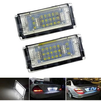 2vnt 18 LED Licenciją Plokštelės Šviesos BMW E46 4D 99-03 323i 325i 328i Klaidų