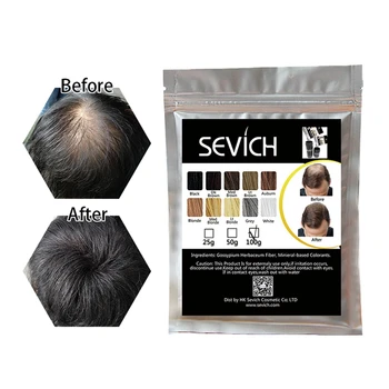Sevich 10 Spalvų Sustorėjimas Plaukų Skaidulų Milteliai 50g/100g Plaukų Skaidulas Pastato Plėtiniai Miltelių Papildymo Krepšiai Plaukų Slinkimas Produktų