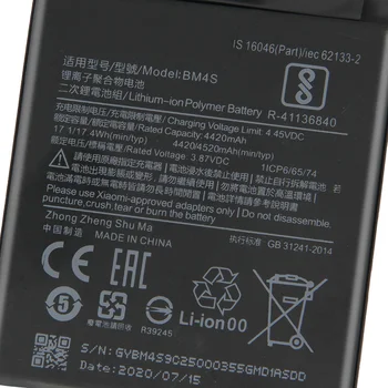 Originalaus Akumuliatoriaus BM4S BN54 Už Xiaomi Redmi 10X 5G Redmi 10X Pro 5G Redmi 9 Pastaba Note9 Redmi 10X 4G Versija