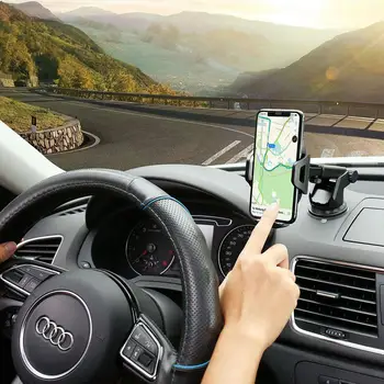 Automobilinis Telefono Laikiklis priekinio, galinio Stiklo Svorio Gyvis iPhone11 Pro Laikiklis GPS Stovėti Telefono Automobilių Paramos Išmanųjį telefoną Voiture Stendas