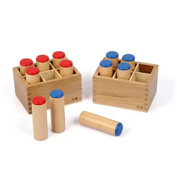NAUJAS Montessori Sensorinės Klausos Medžiaga - Garso Cilindrai, Garso Dėžės, Vaikams mokomieji Žaislai