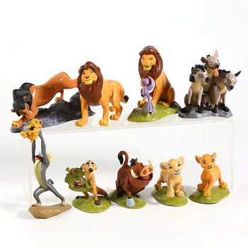 Liūtas Karalius Simba PVC Duomenys Klasikinių Animacinių filmų Žaislai Vaikams Dovanos 9pcs/set