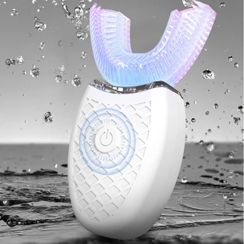 Belaidžio Automatinė 360 laipsnių Elektrinis Sonic dantų šepetėlį, Dantų Balinimas Silikoninis Šepetėlis U-Formos Scaler