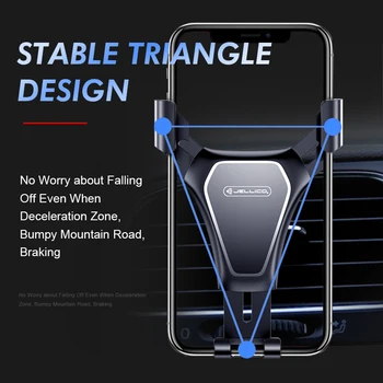 Jellico Automobilinis Telefono Laikiklis Gravity Automobilių Oro Angos Mount Automobilių Nėra Magnetinių Mobiliojo Telefono Laikiklis Ląstelių Stovėti Parama 