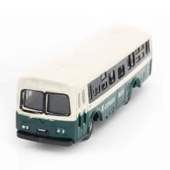 MagiDeal 6Pcs/Daug Diecast Modelio Autobusų Traukinio Maketo Geležinkelio Gatvių Dekoracijos Scena, Mokykla, Vaikų Klasikinis Žaislai, Dovanos, Pomėgiai