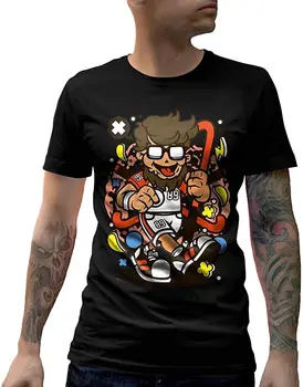 Hipster Riedulio Sporto Mens Įgulos Kaklo T-Shirt Naujokų Vasaros Cool Tee 