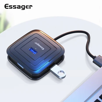Essager HUB USB 3.0 HUB 4 Port Didelės Spartos Splitter 