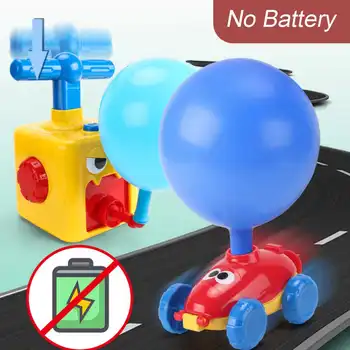 Naujos elektrinės Balionas Automobilių Žaislas Inercinės Energijos Baliono paleidimo Mokslo Eksperimentas Puzzle Įdomus Žaislai Vaikams Kalėdų Dovana