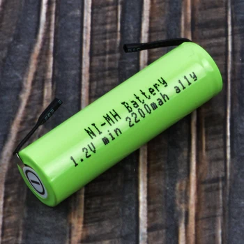 1.2 V AA įkraunamos baterijos 2200mah už Braun oral-b elektrinių dantų šepetėlį D12 S12 baterija