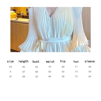 2020 metų vasaros naujasis prancūzijos juosmens, plonas V-kaklo, trumpas ponios stebėjimo plisuotos suknelė banga moterų Plisuotos Suknelė Streetwear Derliaus