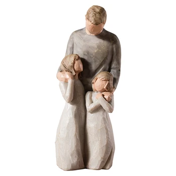 Šiaurės dervos papuošalų kūrybos skulptūra home TV spintelė šeimos papuošalų, meno kambarį mažas pora dovana