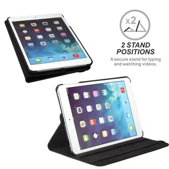 360 Laipsnių Besisukantis PU Odos Flip Cover Case for iPad 2 3 4 Atveju Stovėti Atvejų, Smart Tablet A1395 A1396 A1416 A1430 A1458 A1460