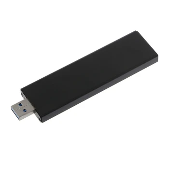 Juoda USB3.0 SATA Pagrįstas 2280 2 M. NGFF SATA SSD Nešiojamų Talpyklos Saugojimo Dėžutė