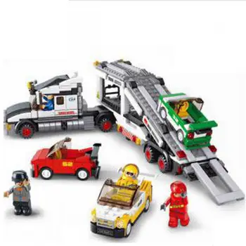 Miesto Transporto priemonių Automobilio Bako Sunkvežimių Priekabos Krovininis Mikroautobusas savivartis Sunkvežimis Policijos Modelio Blokai vaikams, Žaislai