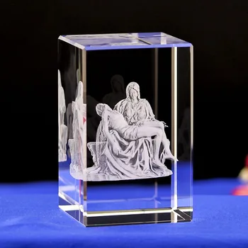 Jėzus K9 Kristalų 3D Lazeris, Statula, Skulptūra Inter-graviravimas Figūrėlės Miniatiūros Kristalų Menai, Amatai, Jėzus Ch Namų Dekoro
