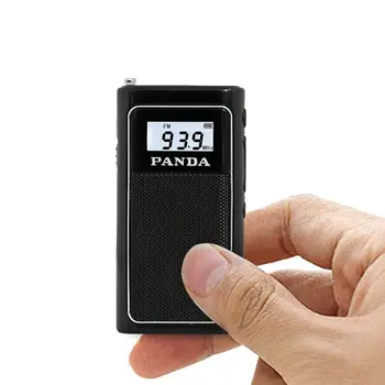 Nešiojamų Mini Pocket FM Radijo Imtuvas, Radijo, Lauko DSP Chip Stereo TF Kortelę WMA, MP3 Ausinės Su LCD Įkrovimo Player