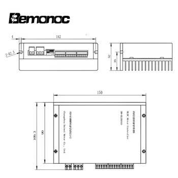Bemonoc BLDC Variklio Valdiklio Įėjimo Volt 12/24/36/48V Analoginis Įėjimas 0-5V Įtampa Vardinis Rinkinys 0.5-10A Srovės Brushless DC Motor
