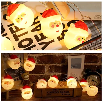 Kalėdų Eglutės papuošalus LED Šviesos stygos Kalėdinė Dekoracija Namuose Vestuvių Dekoravimo kalėdų papuošalai navidad
