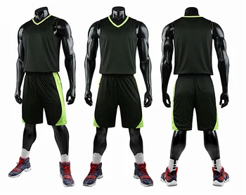 Dvipusis Nešiojami Krepšinio Jersey, Rinkiniai, Sporto drabužiai, Kvėpuojantis Vyrų krepšinio megztiniai Mokymo kostiumų, Uniformų komplektai