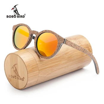 BOBO PAUKŠČIŲ gafas de sol mujer Naujos Originalios Medienos Akiniai nuo saulės Moterims Poliarizuotas Lęšis UV400 okulary Akių dėvėti