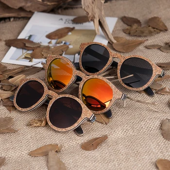 BOBO PAUKŠČIŲ gafas de sol mujer Naujos Originalios Medienos Akiniai nuo saulės Moterims Poliarizuotas Lęšis UV400 okulary Akių dėvėti
