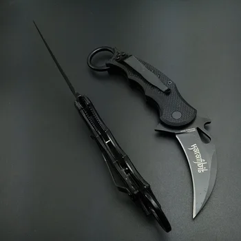 Karambit peilis Letena G10 Rankena lauko pockte peilį, išgyvenimo kempingas įrankių taktinis peilis gelbėjimo Pajėgos Gynybos viršuje Peilis