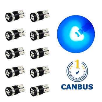 T10 W5W Canbus LED Lemputes Automobilių Šalinimo Stovėjimo Žibintai 