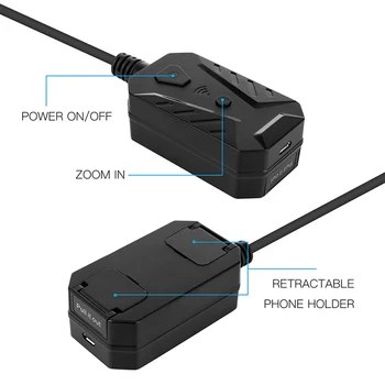 Naujausias 2.0 MP Automatiniu Fokusavimu WiFi Endoskopą Kamera IP67 1944P HD Tikrinimo Kamera Su 3X Zoom 