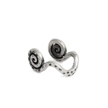 S925 sterlingas sidabro spiralės nosies žiedas, auskarai moterims ir vyrams Naujas punk stiliaus kovos su alergija ausies stud ausies segtukas papuošalai