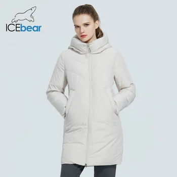 ICEbear 2020 moterų kailis mados ir šiltas atsitiktinis visas rungtynes, medvilnės drabužius storas ir šiltas žiemą prekės parko GWD20235D